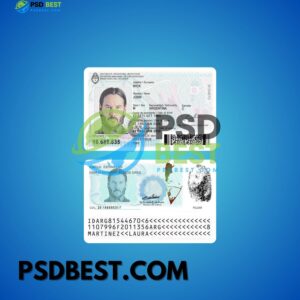 Argentina ID Card PSD Templates V3