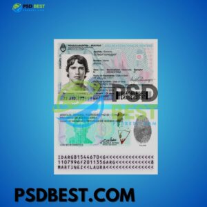Argentina ID Card PSD Templates V4