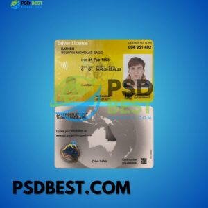 Australia Queensland NEW Driver License Templates in PSD Format