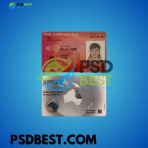 Australia Queensland Photo Identification Card PSD Templates