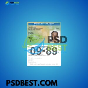 Australia Victoria Proof of Age Card PSD Templates