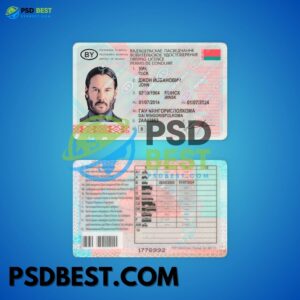 Belarus Driving License Fully Editable PSD Template