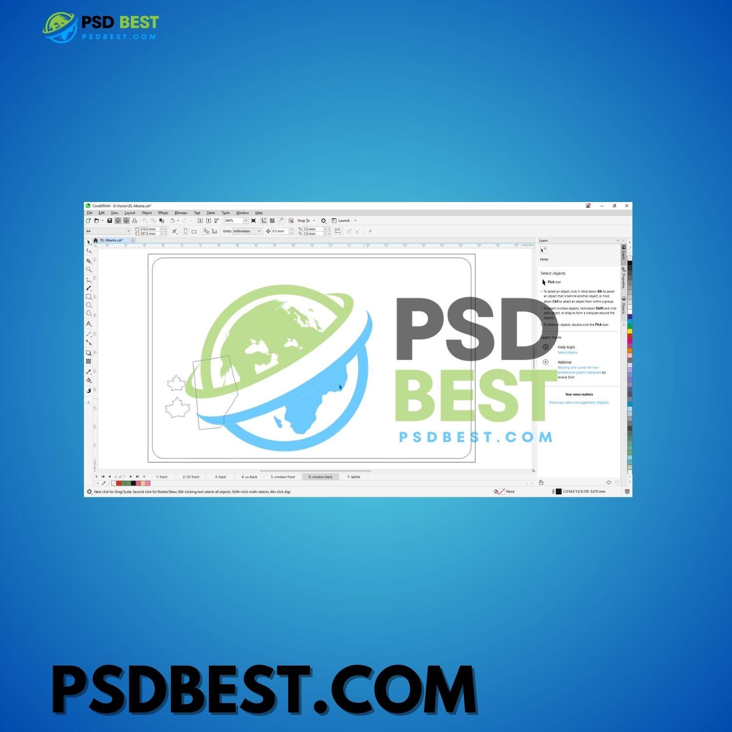 Canada Alberta Driving License Front+Back with UV Included HQ CorelDraw CDR Files - Image 4