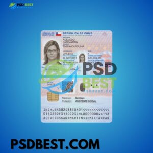Chile NEW ID Card 2024+ Editable PSD Files