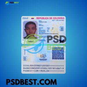 Colombia ID Card Templates in PSD Format V3