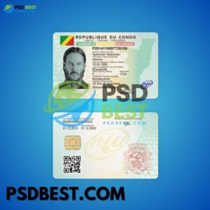 Congo ID Card PSD Templates