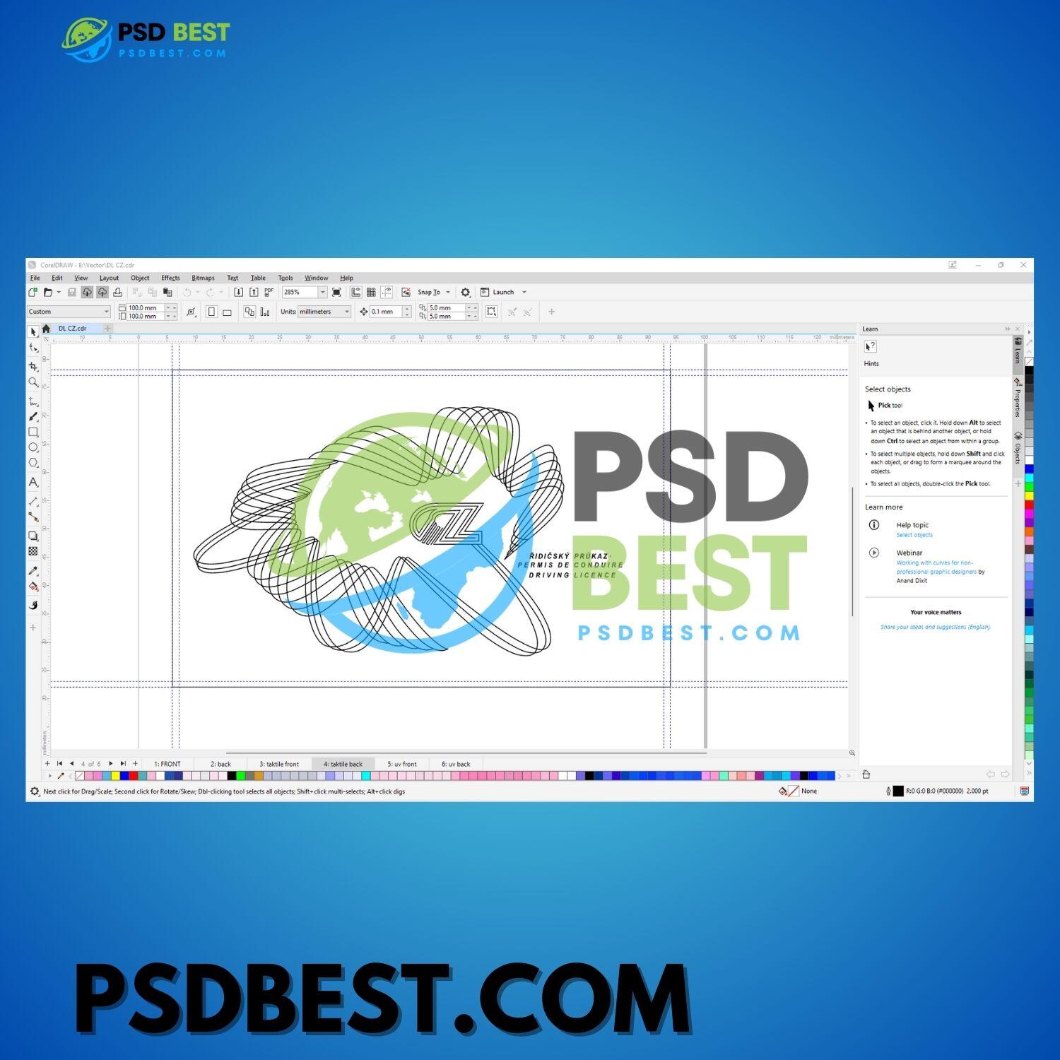 Czech Republic Driving License Front+Back HQ CorelDraw CDR Files V2 - Image 5