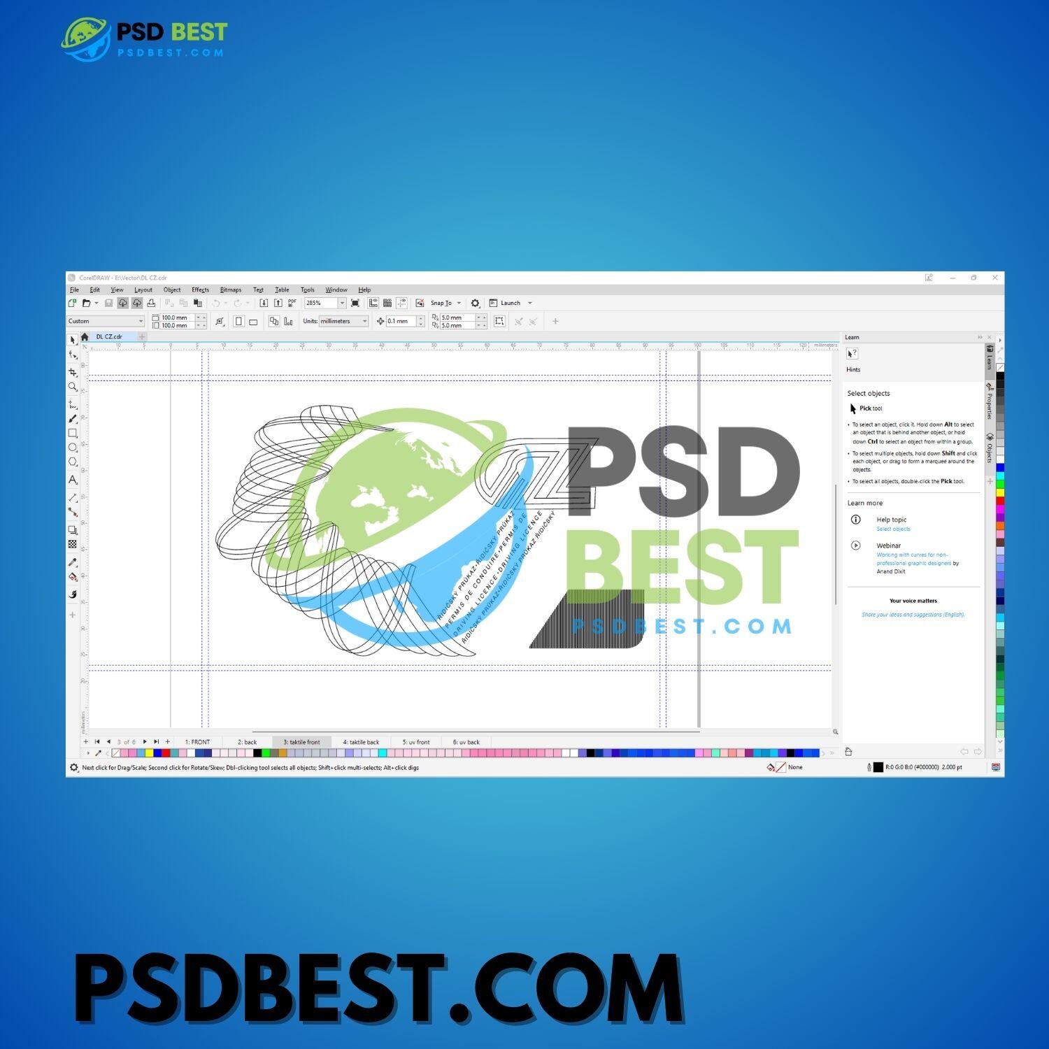 Czech Republic Driving License Front+Back HQ CorelDraw CDR Files V2 - Image 4