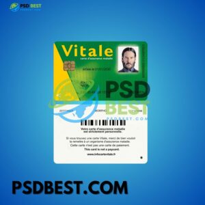 France Carte Vitale ID CARD PSD Templates