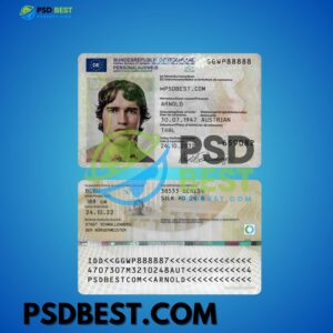 Germany NEW ID 2021+ Fully Editable PSD Templates V2