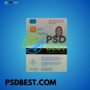 Ireland Public Services Card PSD Templates