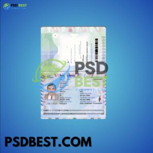 Nepal Passport PSD Templates