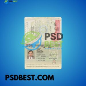 Paraguay Passport PSD Templates