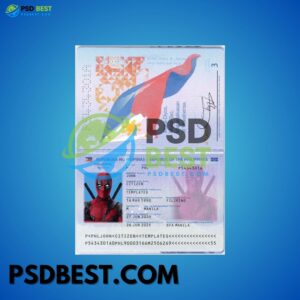 Philippines Passport Fully Editable Template in PSD Format