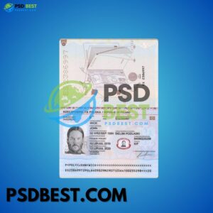 Poland Passport Fully Editable Template in PSD Format V2