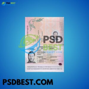 Romania Passport 2019+ Fully Editable PSD Templates