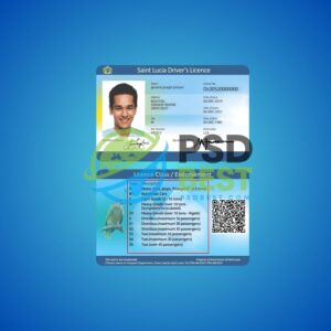 Saint Lucia Driver License Templates in PSD Format