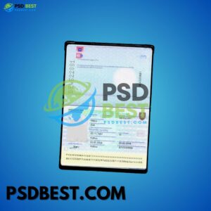 Slovakia Passport Fully Editable Template in PSD Format V2