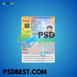 Spain Fake ID Card Fully Editable PSD Template V1