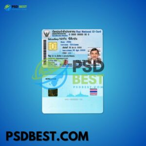 Thailand Fake ID Card Fully Editable PSD Template