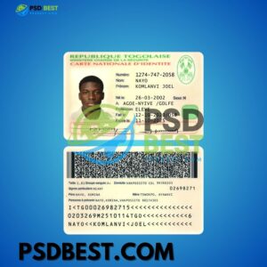 Togo ID Card PSD Templates