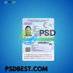 Turkey ID Card Templates in Fully Editable PSD Format V2