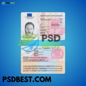 UK NEW ID CARD PSD Templates