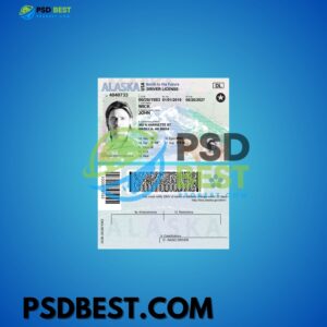 USA Alaska HQ Driver License PSD Templates V2