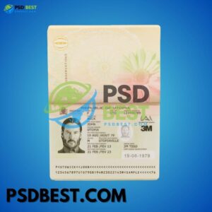 Utopia Passport Fully Editable Template in PSD Format